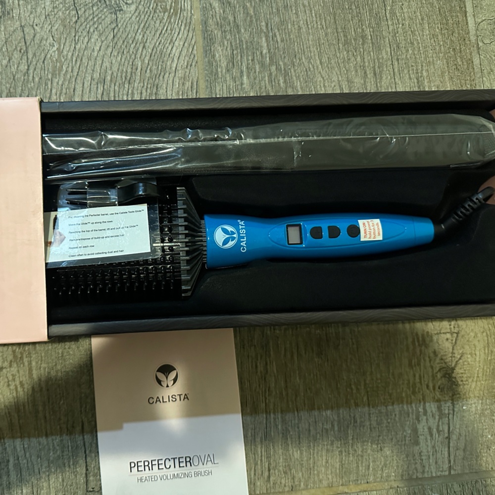 Blue Heated Styling Brush